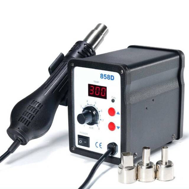 858D 220V SMD Soldering Desoldering Iron Station Hot Air Rework Gun Tool New UK 858D 220V SMD Soldering Desoldering Iron Station Hot Air Rework Gun Tool New UK