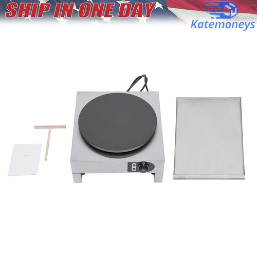 1.5KW Commercial Electric Single Crepe Maker/Kitchen Pancake Machine Nonstick  - Picture 6 of 19