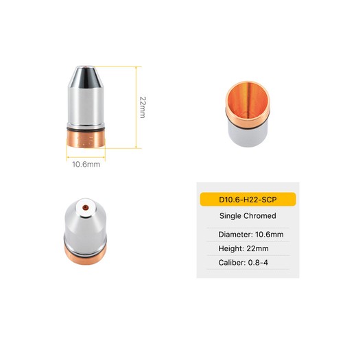 Bullet Laser Nozzle Single Double Layer for Raytools Fiber Laser Cutting Head - Picture 4 of 24