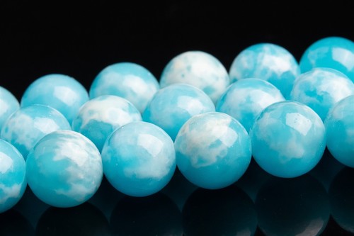 Synthetische Blau Himmel Larimar Quarz Perlen Klasse A Rund Lose Perlen 4/6/8/10/12 MM - Bild 9 von 14