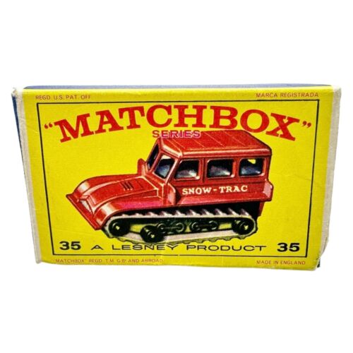 SCATOLA FIAMMIFERI LESNEY 35 B SNOW TRAC E1 ORIGINALE IN SCATOLA ** 1965 - 1968 ** - Foto 12 di 15