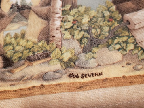 Bear Moose Racoon Bathroom Shower Curtain Matching Valance 2 Hand Towels Unique - Picture 12 of 21