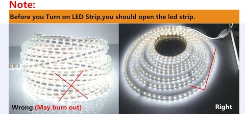 5050 Led Strip Light 220V Waterproof White Warm White Home Decoration 1m 10m - Picture 19 of 19