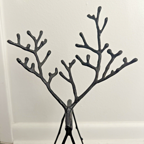 Rare Pottery Barn Bronze Metal Twig/Branch Reindeer Deer Medium M 18” Décor - Picture 8 of 16
