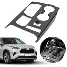 For Toyota For Highlander 2020-23 Carbon Fiber Gear Shift Box Panel Frame Cover