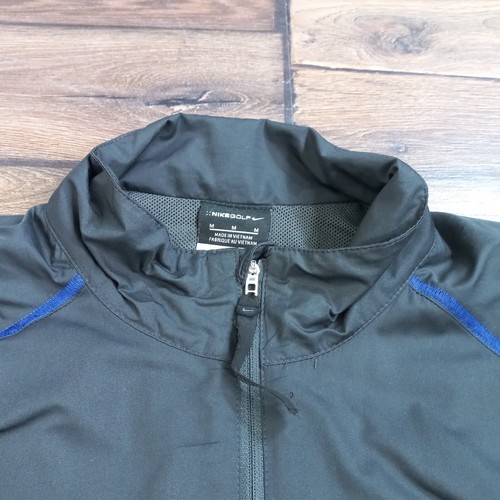 Nike Navy Windbreaker Golfing Jacket Size UK Medium Sports Retro Designer - Picture 14 of 19