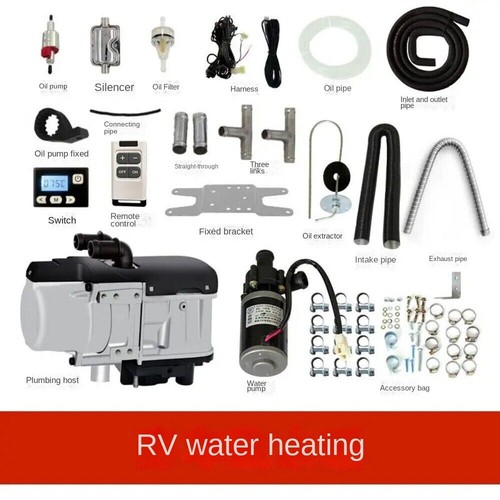 12V 5KW Diesel Parkwasserbereiter kleiner Dieselmotor Fernbedienung Heizung - Bild 6 von 20