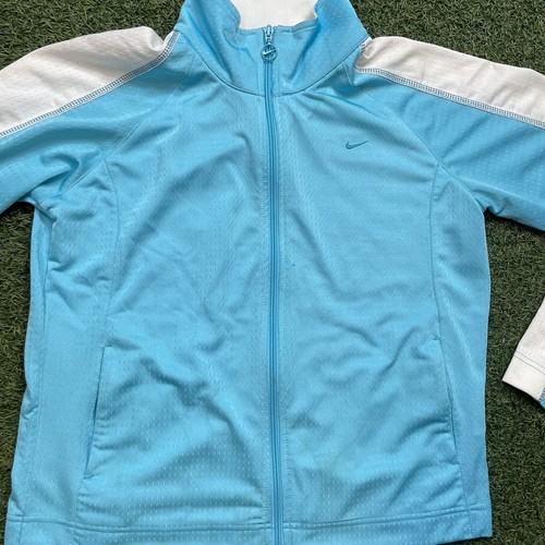Nike Sweater Vintage L 00s Y2k (12-14) Swoosh Active-wear Track Jacket - Picture 2 of 12