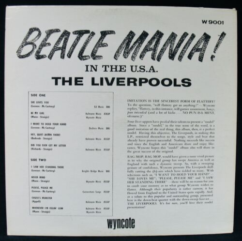 THE LIVERPOOLS~Beatle Mania! In The USA~1964 Mono Vinyl Album (Red Labels)~Top! - Foto 3 di 3