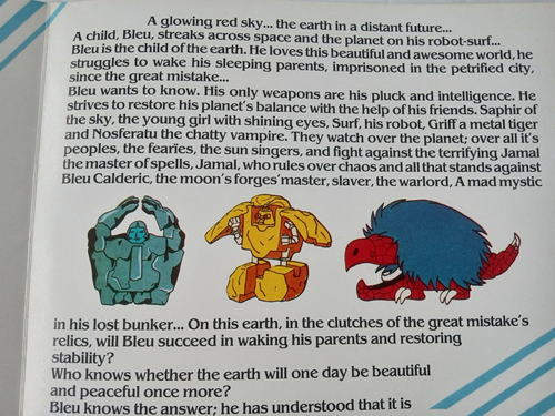 BLUE THE CHILD OF THE EARTH ROCK LORDS IDDH 1986 TV Cartoon Brochure POSTER RARE - Picture 7 of 24