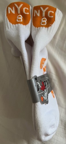 Vintage AND1 Latrell Sprewell NYC 8 Socks - Men's Shoe Size 7-12.5 (Fits 10-13) - Picture 3 of 5