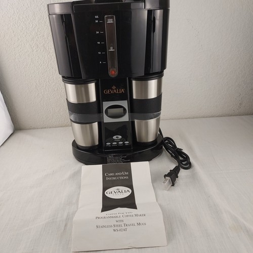 Gevalia Coffee for Two 2 Edelstahl Reisebecher WS-02AT Anleitung unbenutzt - defekt
