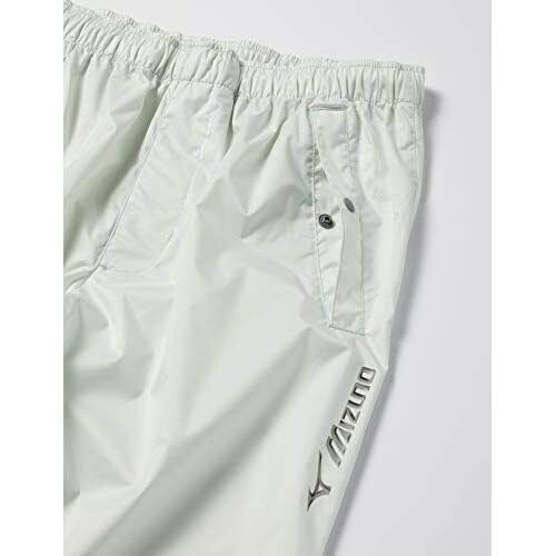 MIZUNO JAPAN Golf Stratch Rain Wear Jacket Pants Set White Gray Size XL 52MG6A01 - Picture 7 of 8