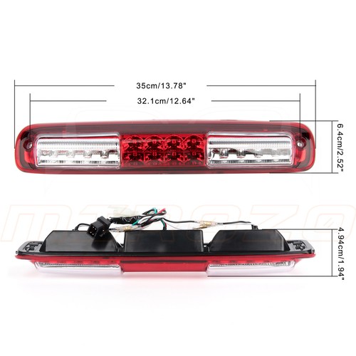 Tercera luz de freno LED roja transparente lámpara de carga para 99-07 Chevy Silverado 4.3 4.8L - Imagen 8 de 12