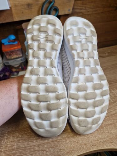 Skechers Air Cooled Memory Foam Slip On Trainers Uk Size 7 Grey And Pink - Picture 5 of 15