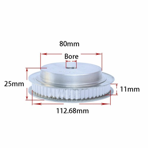 Polea de correa de distribución XL 10 mm 10 - 80 paso de dientes 5,08 mm para CNC/motor paso a paso - Imagen 53 de 56