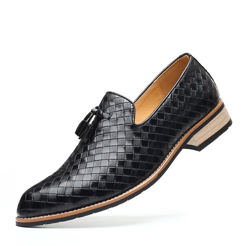 Men Casual Loafers Large Size Comfort All-Match Pu Leather Shoes Tassel Fashion - Picture 4 of 12