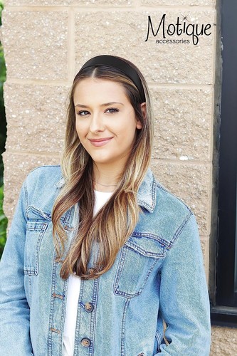 Motique Accessories 2 Inch Wide Leather Like Headband Solid Hair band for girls - Picture 2 of 25