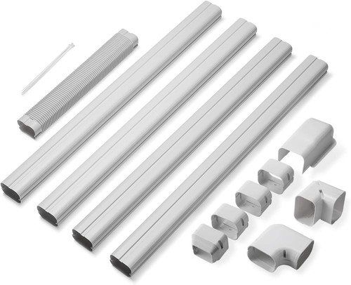 (Open box)TURBRO 3’’ W × 7.5’ L Decorative PVC Line Cover Kit for Mini Split - Picture 8 of 14