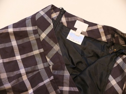* Alba Moda eleganter Karo Rock Gr. 38 M TOP Schwarz/Grau - Bild 3 von 5
