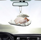 Turkish Van Cat Sleeping Angel Car Ornament Turkish Van Cat Angel Wings Ornament