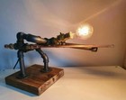 Idea gift Industrial Pipe Lamp retro rustic quirky steel pipe fitting 
