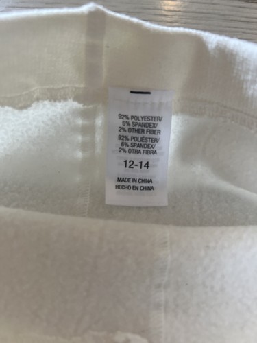 Target Girls Size 12 Ivory and Gold Footless Tights Fleece Lined Super Soft - 第 4/5 張圖片