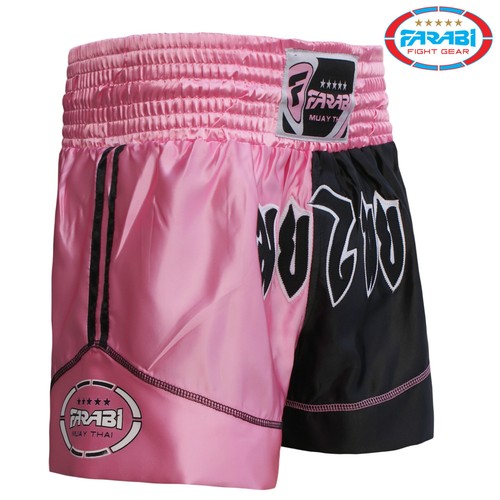 Muay Thai Shorts rosa Kick Boxen Frauen Training MMA Fitnessstudio Shorts Kofferraum  - Bild 4 von 5