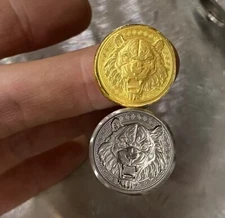 3D Feng Shui Tiger Metal Stamp Tool for Jewelry Silver Gold Embossing Punch