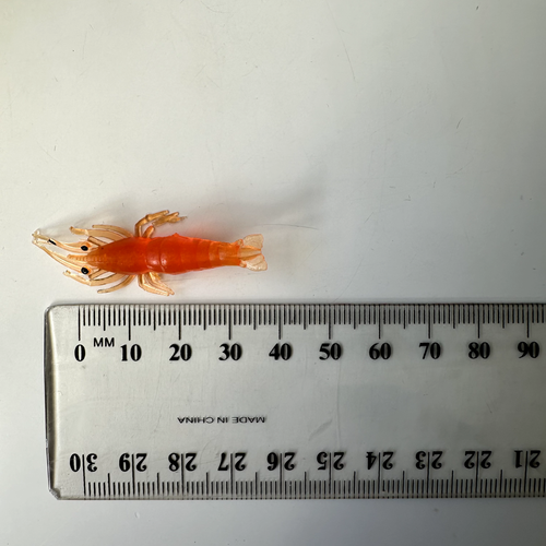 40mm 100Pcs Soft plastic Bass Yabbie Prawn Shrimp Fishing Lure tackle Lures AU - Picture 3 of 5