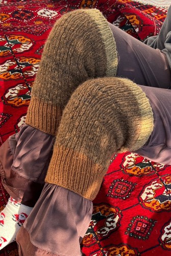 Handgewebte Knieschützer, 100% beruhigende warme Kamelwolle Bandage, Schützer, Wickel, Ärmel - Bild 2 von 8