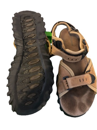 Hush Puppies Spartan Brown Leather Sandals Summer Shoes Size 9 - Bild 6 von 8