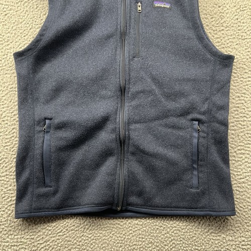 Patagonia Better Sweater Vest Womens Large Navy Full Zip Up Fleece Sweatshirt - Picture 3 of 11