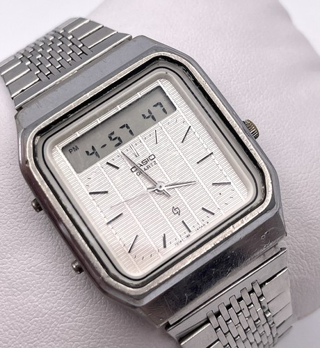 Vintage Casio 320 AT-552 Janus Touchscreen Calculator Ana-Digi Watch RARE - Picture 2 of 11