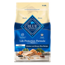 Blue Buffalo Life Protection Formula Dry Dog Food, Chicken & Brown Rice 15 lbs 2.13 per pound