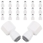  20 Stück gerader Reduzierrohradapter: 3/8 Zoll Innengewinde auf 1/4 Zoll