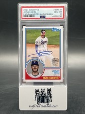 JONAH HEIM 2024 Topps Archives - 1983 Fan Favorite Autographs #83FF-JH PSA 10