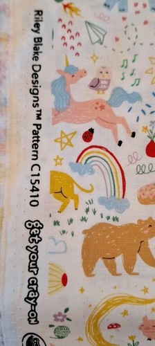 Riley Blake Get Your Cray-On Quilt Fabric - #C15410 - 1 Yd-New - Picture 2 of 2