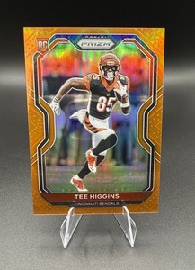 2020 Panini Prizm - Rookie Tee Higgins #308 Orange Prizm /249 (RC)