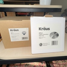 Kraus ST-1 Stainless Steel Strainer w/ STC-2 CapPro Drain Cap Kitchen Sink