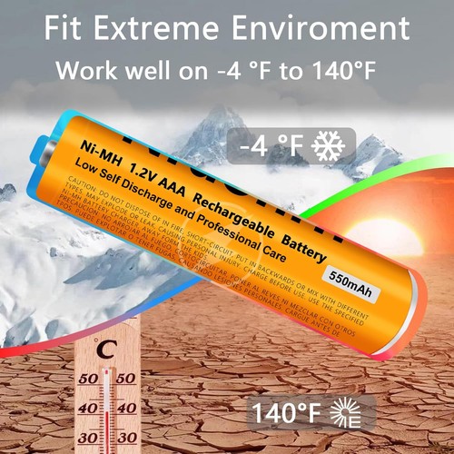 NI-MH AAA 1,2V 550mah Akkus für Panasonic Schnurlose Telefone - Bild 14 von 45