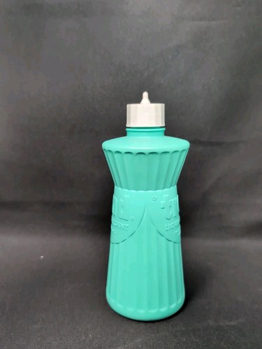NEAR MINT! 12 oz TREND Liquid Detergent Bottle 1960s VINTAGE Aqua PLAX - Picture 2 of 8