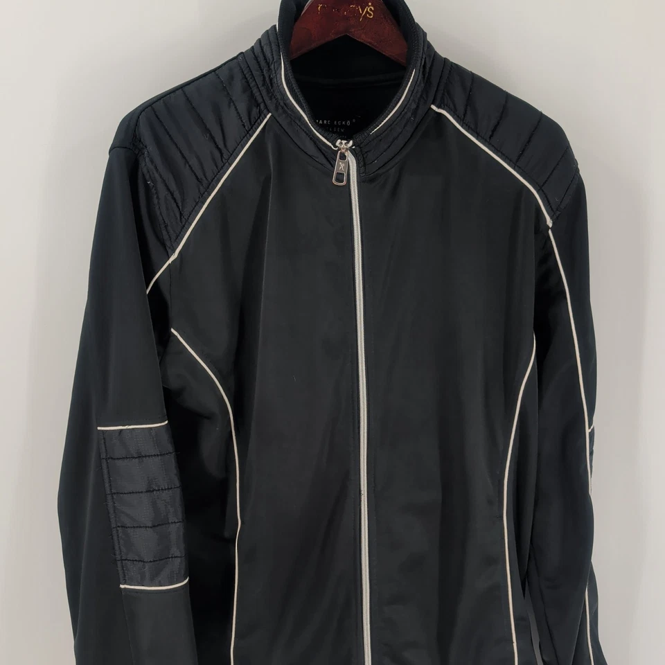 Marc Ecko Cut & Sew Deadly Threads 72 nd Full Zip Track Jacket Black Size L - Image 2 of 4