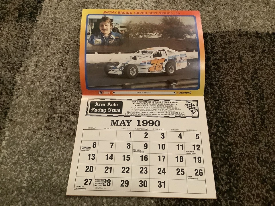 1990-91 SUPER DIRT SERIES SYRACUSE RACING CALENDAR - Image 2 of 4