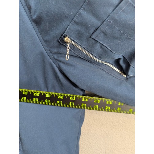 Sears Vintage Men's Hooded Parka Coat Fur Lined Navy Blue Winter Warm Size L 80s - Picture 9 of 12