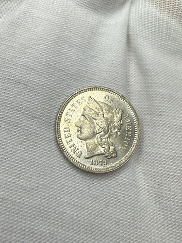 1879 Three Cent Nickel, Raw Proof M220 - Picture 2 of 6