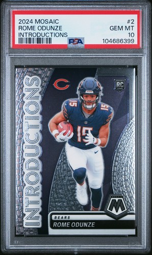 2024 Panini Mosaic Introductions Rome Odunze #2 PSA 10