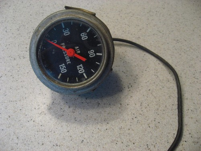 #ad #ad Vintage AC Spark Plug Air Pressure Gauge 0 150 PSI with Bracket $10.00