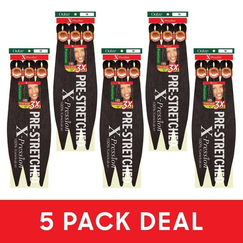 Outre X-Pression Braid - Pre Stretched Braid 52" 3X (5 Pack, M4/27/30) - Picture 2 of 6