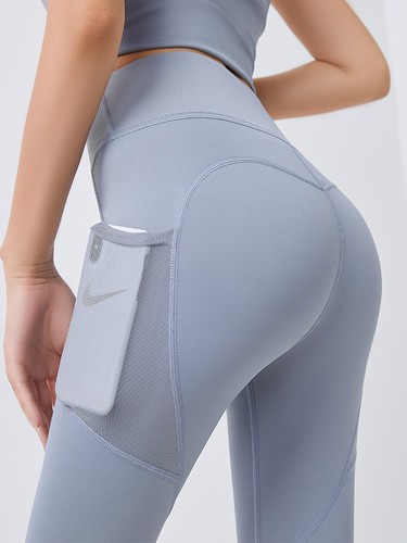 Yogahose Damen mit Tasche Leggings Sport Mädchen Gym Leggings Frauen Bauchkontrolle - Bild 2 von 11